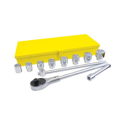 JUEGO DE DADOS Y ACCESORIOS SURTEK 105604 EN PULGADAS CON 12 PIEZAS CUADRO DE 3/4''