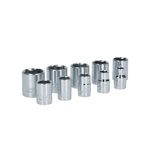 JUEGO DE DADOS SURTEK S06S CON 10 PIEZAS EN PULGADAS 6 PUNTAS CUADRO DE 3/8''