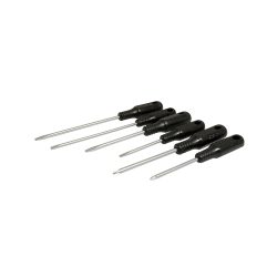 JUEGO DE DESTORNILLADORES FOY FGD01 CON 6 PIEZAS MANGO NEGROS COMBINADOS