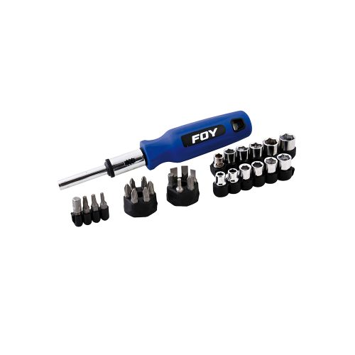 JUEGO DE PUNTAS Y ACCESORIOS HEXÁGONO FOY 141705 DE 1/4 PULGADA 29 PIEZAS