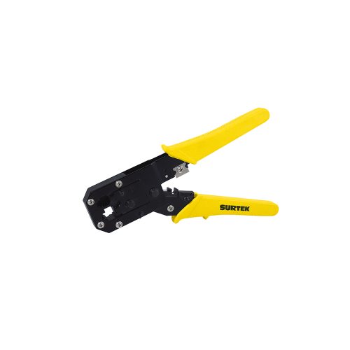PINZA PONCHADORA MODULAR SURTEK 995 CABLE RJ12 PARA CONECTORES 9''