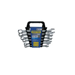 JUEGO DE LLAVES COMBINADAS SURTEK F04S CON 6 PIEZAS SATINADAS 12 PUNTAS PULGADAS EN RACK