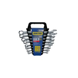JUEGO DE LLAVES COMBINADAS SURTEK F14S CON 8 PIEZAS PULGADAS SATINADAS RACK
