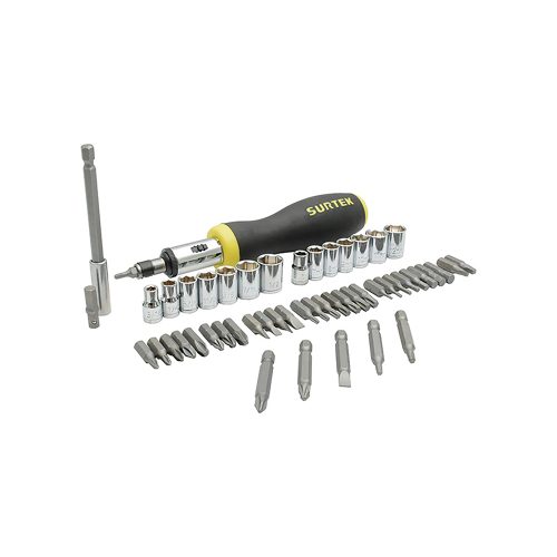 JUEGO DE PUNTAS Y ACCESORIOS HEXÁGONO SURTEK PFC52 CON 52 PIEZAS DE 1/4''