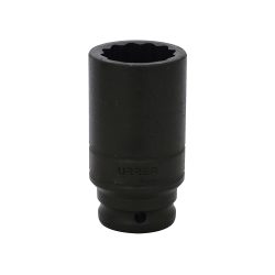 DADO DE IMPACTO URREA 7319MT LARGO MÉTRICOCUADRO DE 1/2'' CON 12 PUNTAS 19 MILIMETROS
