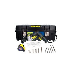 JUEGO DE ROTOMARTILLO SURTEK JP20 CON ACCESORIOS 20 PIEZAS