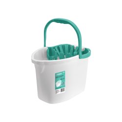 CUBETA PLASTICA CON EXPRIMIDOR KLINTEK CUBE-8E CAPACIDAD DE 8 LITROS