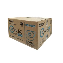 PAPEL HIGIÉNICO DALIA BOBINA DE 200 12 X 200 METROS CADA UNO