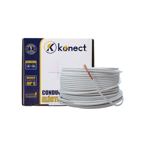 CABLE ELECTRICO CCA UNIPOLAR KONECT #8X100 METROS BLANCO