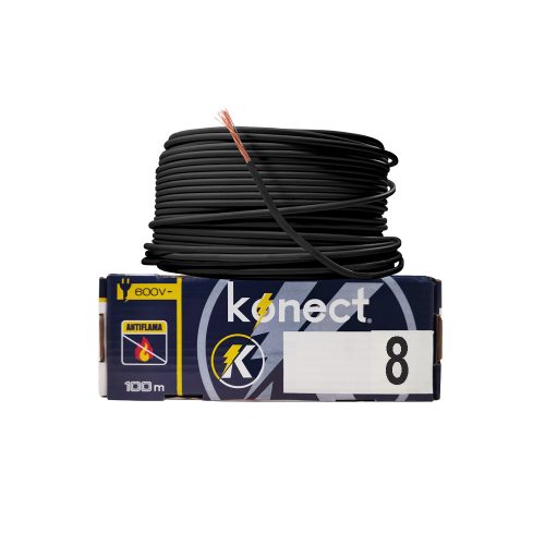 CABLE ELECTRICO CCA UNIPOLAR KONECT #8X100 METROS NEGRO - Image 2