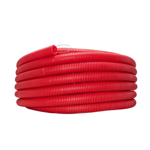 POLIDUCTO FLEXIBLE EXTRARESISTENTE KONECT PFEKR1X50CG ROJO CON GUIA 1'' X 50 METROS