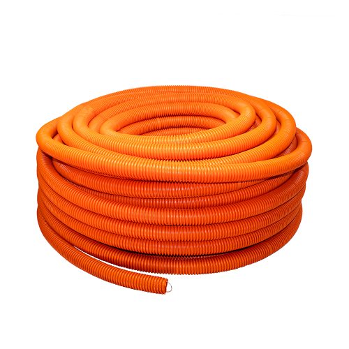 POLIDUCTO FLEXIBLE ESTANDAR KONECT PFEKNA1/2X100CG NARANJA CON GUIA 1/2'' X 100 METROS