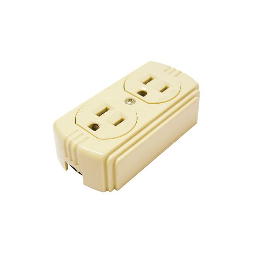 CONTACTO DÚPLEX SURTEK 136404 DE SUPERFICIE ATERRIZADO 15A 127 VOLTS