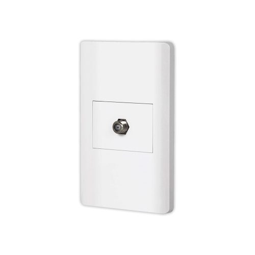 PLACA CON TOMA DE TV (LINEA LISBOA) BLANCO 47972 VOLTECK