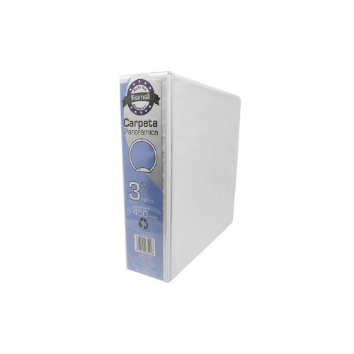 CARPETA DE VINIL SAMSILL 18587 BLANCO 3'' ARGOLLA O PANORAMICA