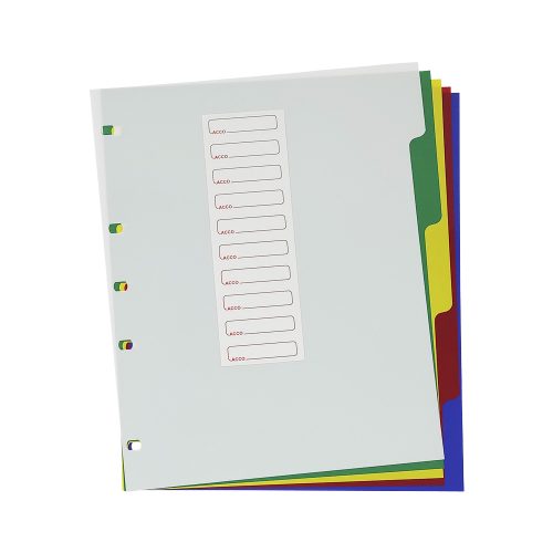 SEPARADOR PARA CARPETA DE PLASTICO ACCO WILSON JONES P0560 CON 5 PIEZAS SK10 - Image 3