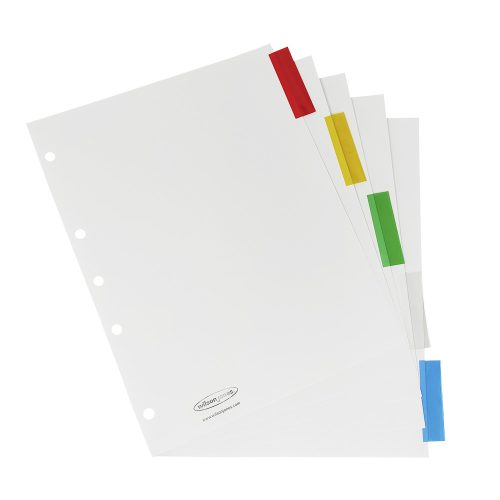SEPARADOR PARA CARPETA ACCO WILSON JONES P6127 CON 5 DIVISIONES CEJAS TRASLUCIDAS - Image 3