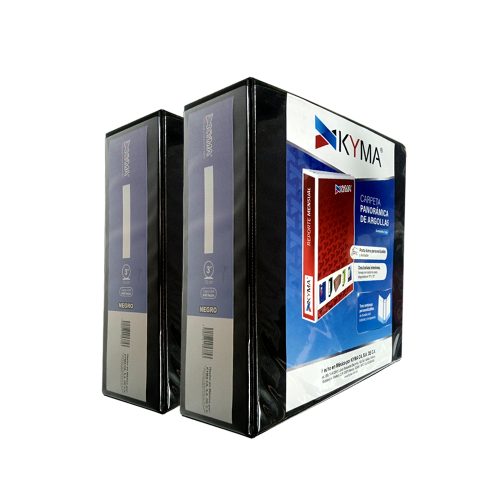 CARPETA KYMA CPKCBHO-300-NGR NEGRO TAMAÑO CARTA CON HERRAJE EN ''O'' DE 3'' - Image 3