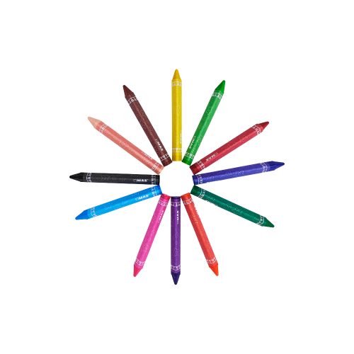 CRAYON MAE CYM-12JT PAQUETE CON 12 PIEZAS VARIOS COLORES TRIANGULAR JUMBO - Image 2