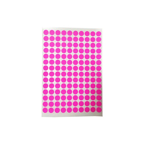 ETIQUETA ADHESIVA JANEL ECONOPACK 0013 PAQUETE CON 1120 PIEZAS ROSA REDONDA 13 MILIMETROS - Image 2