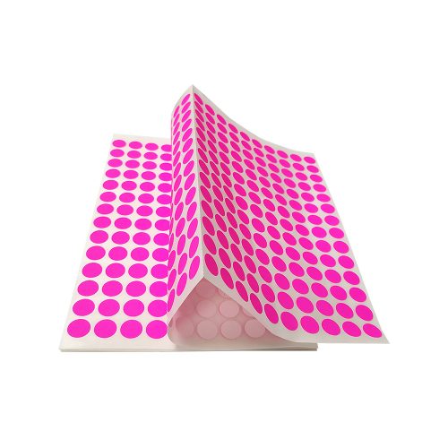 ETIQUETA ADHESIVA JANEL ECONOPACK 0013 PAQUETE CON 1120 PIEZAS ROSA REDONDA 13 MILIMETROS - Image 3