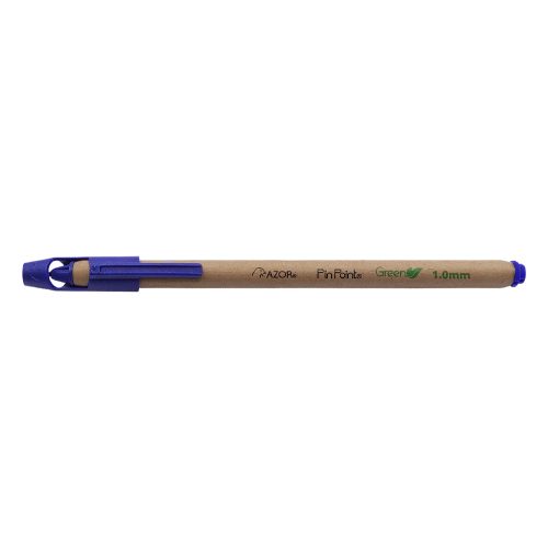 BOLIGRAFO AZOR PIN POINT GREEN 6860AZ AZUL MEDIANO PUNTO DE AGUJA 1.0 MILIMETROS - Image 3