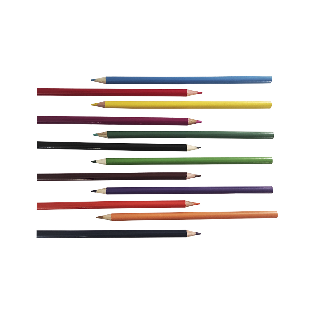 LAPIZ DE COLOR NEW ELITE ST0186 PAQUETE CON 12 PIEZAS VARIOS COLORES REDONDOS LARGOS - Image 2