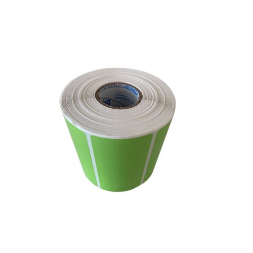 ETIQUETA TERMICA DIRECTO HOT MELT 102 X 51 MM FONDEADA VERDE