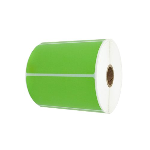 ETIQUETA TÉRMICA HOT MELT 102 X 51 MM AN 4 DIRECTO FONDEADA VERDE ROLLO DE 1000 ETIQUETAS