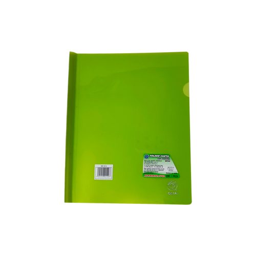 FOLDER TAMAÑO CARTA DE PLASTICO BARRILITO QC1A AMARILLO CON COSTILLA