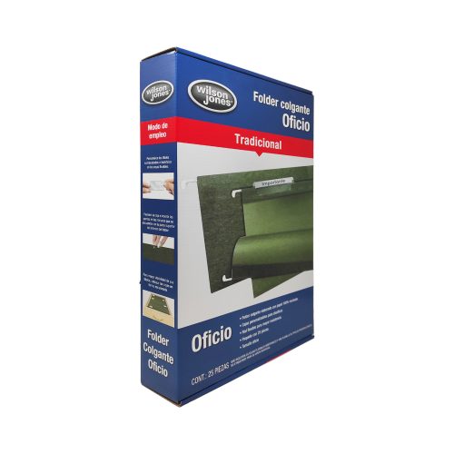 FOLDER COLGANTE ACCO WILSON JONES P3631 VERDE MILITAR CON 25 PIEZAS TAMAÑO OFICIO - Image 2