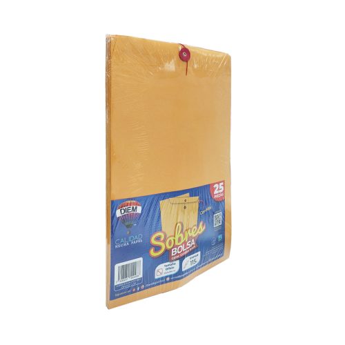 SOBRE DIEM TAMAÑO OFICIO 115 GRAMOS 23.50X34 CENTÍMETROS HILO PAQUETE CON 25 PIEZAS - Image 2