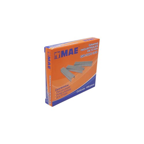 GRAPA INDUSTRIAL MAE GR1000 3/8 PAQUETE CON 1000 PIEZAS DE 10 MILIMETROS