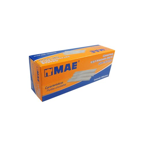 GRAPA ESTANDAR MAE GR-5000 PAQUETE CON 5000 PIEZAS