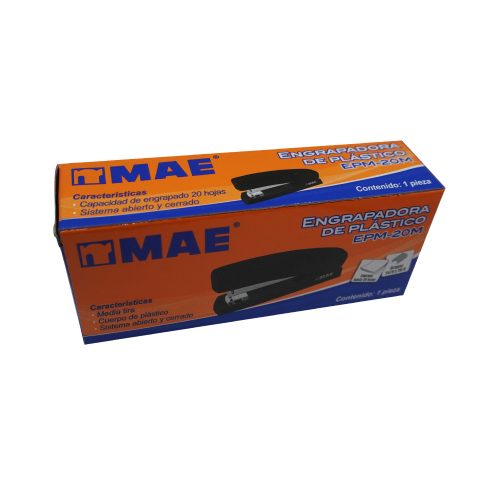 ENGRAPADORA MAE EPM-20M NEGRO MEDIA TIRA PARA GRAPAS ESTANDAR - Image 3