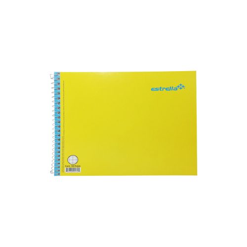 CUADERNO FORMA ITALIANA ESTRELLA 0172 CUADRO 5 MILIMETROS ESPIRAL 100 HOJAS
