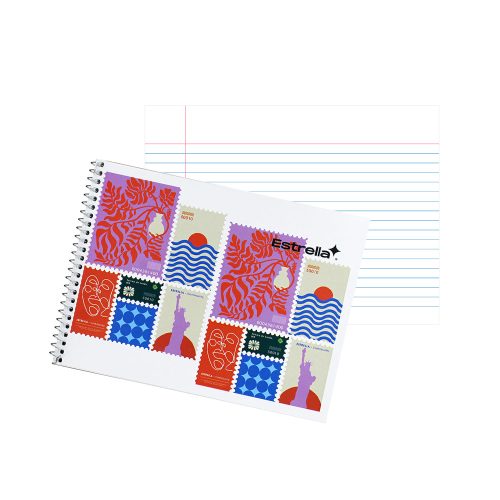 CUADERNO FORMA ITALIANA ESTRELLA 0156 RAYA ESPIRAL 100 HOJAS - Image 3