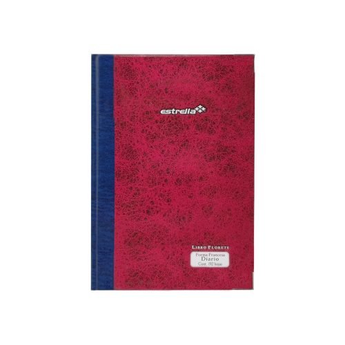 LIBRO FLORETE ESTRELLA 0104 192 HOJAS FORMA FRANCESA DIARIO