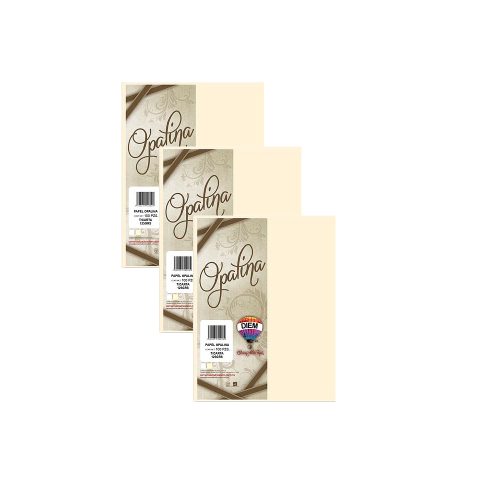 HOJA DE PAPEL OPALINA DIEM PAQUETE CON 100 PIEZAS MARFIL TAMAÑO CARTA 125 GRAMOS - Image 2