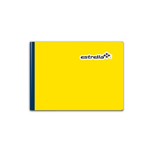 CUADERNO FORMA ITALIANA ESTRELLA 0654 DOBLE RAYA COSIDO 100 HOJAS
