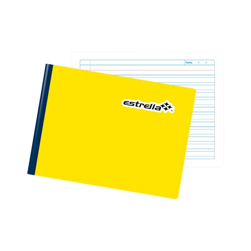 CUADERNO FORMA ITALIANA ESTRELLA 0654 DOBLE RAYA COSIDO 100 HOJAS - Image 3