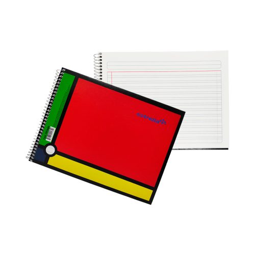 CUADERNO FORMA ITALIANA ESTRELLA 0164 DOBLE RAYA ESPIRAL 100 HOJAS - Image 3