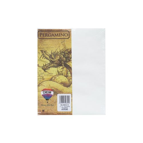 HOJA PERGAMINO CARTULINA DIEM AZUUL PAQUETE CON 50 PIEZAS TAMAÑO CARTA 176 GRAMOS