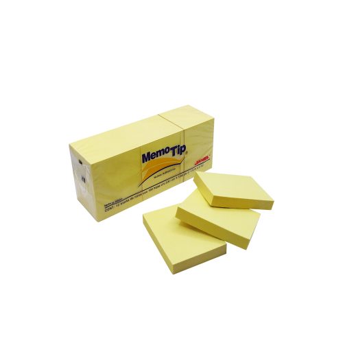 BLOCK DE NOTAS ADHESIVAS JANEL MEMOTIP 12 PIEZAS DE 100  HOJAS 3.81 X 5.08 CENTIMETROS - Image 3