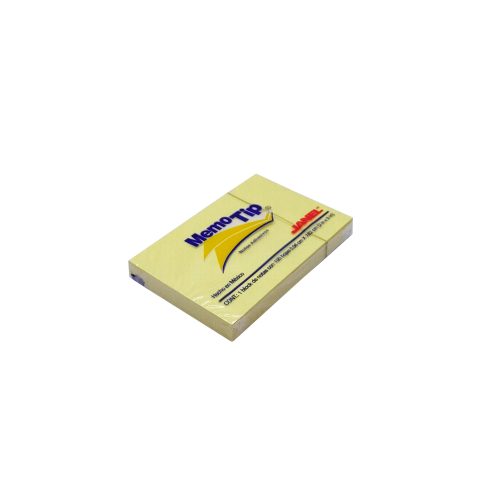 BLOCK DE NOTAS ADHESIVAS JANEL MEMOTIP 100 HOJAS AMARILLO 5.08 X 7.62 CENTIMETROS - Image 2