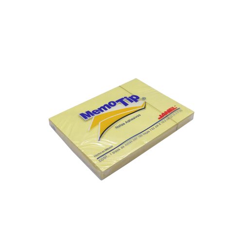 BLOCK DE NOTAS ADHESIVAS JANEL MEMOTIP 100 HOJAS AMARILLO 7.62 CM X 10.2 CM - Image 2