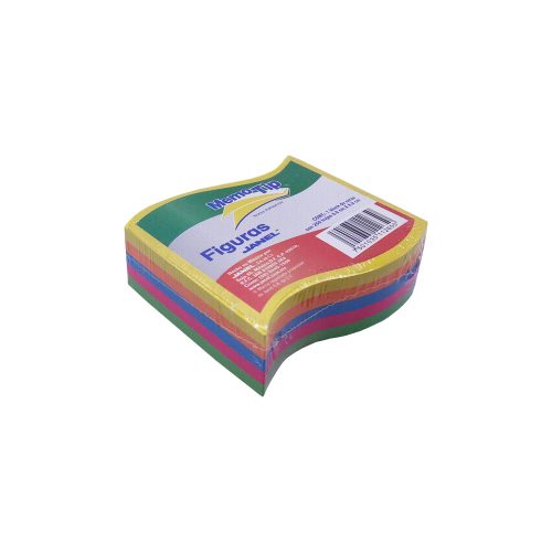 BLOCK DE NOTAS ADHESIVAS JANEL MEMOTIP 250 HOJAS NEON FORMA DE BANDERA 6.8 X 6.9 CENTIMETROS - Image 2