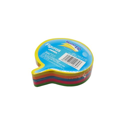 BLOCK DE NOTAS ADHESIVAS JANEL MEMOTIP 250 HOJAS NEON FORMA DE DIALOGO 7 X 7.4 CENTIMETROS - Image 2