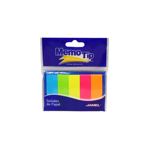 SEÑALES DE PAPEL JANEL MEMOTIP 6470504295 NEON 1.5 X 5 CENTIMETROS