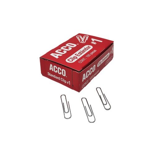 CLIP ESTANDAR ACCO P1650 PAQUETE CON 100 PIEZAS NUMERO 1 - Image 2